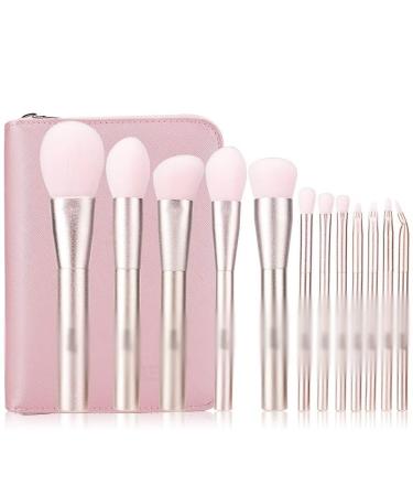 DFHBFG 12 Makeup Brush Set Full Set of Brushes Blush Powder Eye Shadow Brush Beauty Tools 1 D