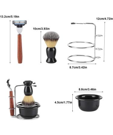 4-in-1 Men's Shaving Kit: Razor Brush Soap & Shell Set - Perfect for Manual Shaving - Buy Online on SooperMarket.com