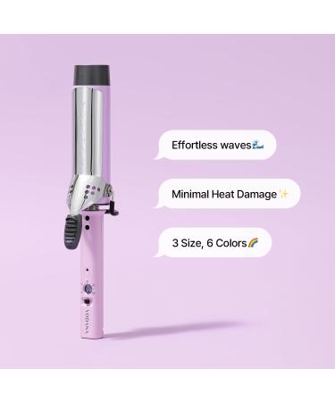VODANA Professional GlamWave 1.6" Ceramic Curling Iron - Long-Lasting Lavender Curls Instant Heat Hair Curler - International Shipping Available - Buy Online on SooperMarket.com