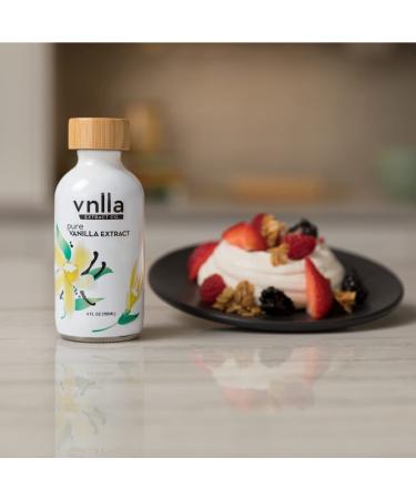 4oz All Natural Pure Vanilla Extract - Sustainably Sourced from Madagascar | No Artificial Flavors or Colors | Perfect for Baking - 4 Fl Oz - Buy Online on SooperMarket.com