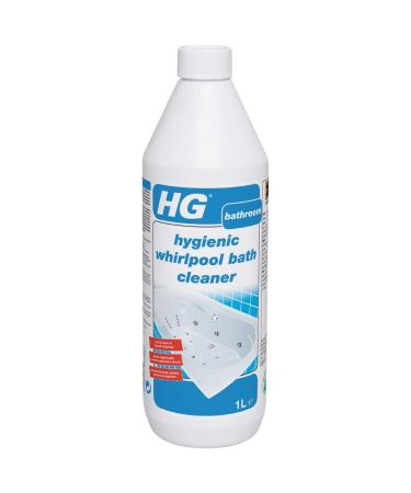 HG Hygienic Whirlpool Bath Cleaner 1L - Internal Whirlpool System Cleaner - Removes Scale Grease Soap and Oil Residue