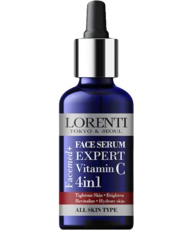 Lorenti 4-in-1 Face Serum 50 ml | Reduces Skin Imperfections Tightens Skin Brightens Revitalizes and Hydrates Skin - Contains Vitamin C - For All Skin Types 1.7 Fl Oz - Buy Online on SooperMarket.com
