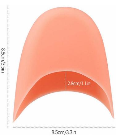 Toe Protectors for Pointe Shoes + Glass Cuticle Pusher - White/Skin Color, Ballet Dance Shoe Toe Pads - Buy Online on SooperMarket.com