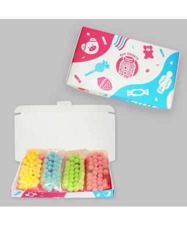 Gift Sweets - Bonbons - 125g Strawberry Bon Bons 125g Apple Bon Bons 125g Lemon Bon Bons & 125g Sour Blue Raspberry Bon Bons