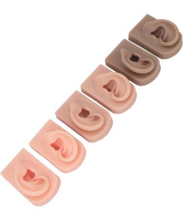 Flexible Silicone Ear Model 3 Colors, Waterproof & Realistic for Beauty Practice - Buy Online on SooperMarket.com