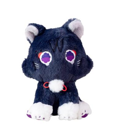 8.6inch Genshin Impact Cat plush Toy Wanderer Cat Plush Stuffed Animal Plushies Cute Genshin Impact Scaramouche Cat Plush Doll Stuffed Toy Soft Scara Cat Plush Pillow for Kids Plush Figure Gift (22cm)