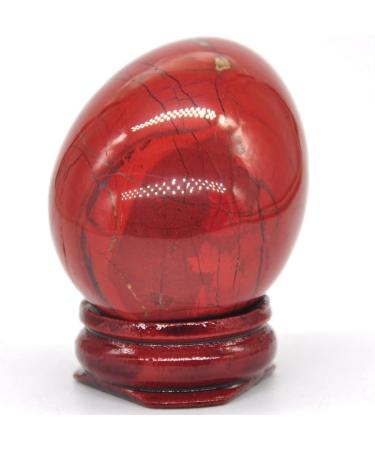 35x50mm Red Jasper Oval Natural Crystal Stone Mineral Specimen - Buy Online on SooperMarket.com