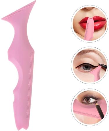 OSALADI Silicone Beauty Ruler Travel Stickers Eyeliner Stencils for Hooded Eyes Makeup Supply Protection Pink - Buy Online on SooperMarket.com