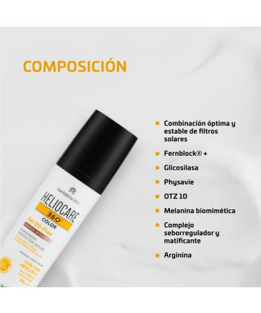 Heliocare 360 Gel Oil Free Bronze Intense Spf50 50ml - Buy Online on SooperMarket.com