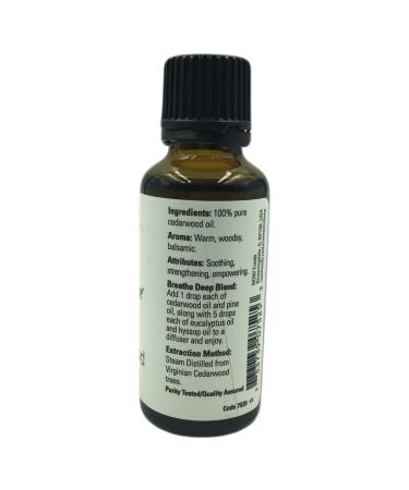 Now Foods Cedarwood Essential Oil 1 fl oz - Pure Aromatherapy - Buy Online on SooperMarket.com