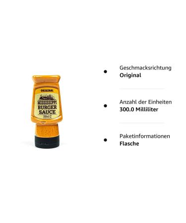 Buy Mississippi Original Burger Sauce 300ml - International Shipping Available - Buy Online on SooperMarket.com