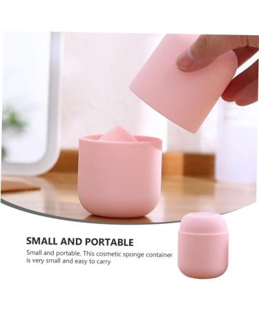 HAPINARY Powder Puff Storage Box Pink Make up Silica Gel - Buy Online on SooperMarket.com