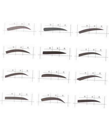 Beavorty 36 Pcs 48 Diy Eyebrow Stencil Eyebrow Grooming Stencils Non Woven Quick Eyebrow Sticker Card - Buy Online on SooperMarket.com