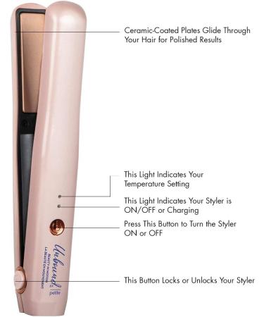 Conair CR310C Unbound Petite Cordless 3/4" Ceramic Straightener Straightener Pink Petite - Buy Online on SooperMarket.com