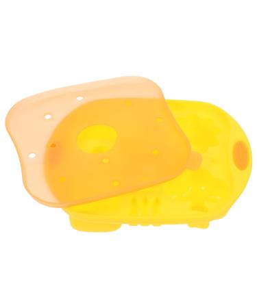 Alipis Baking Tools Silicone Molds Decorative Food Mold Ice Cube Tray Baby Food Mold Pudding Mold Flexible 15X12X3cm Yellow
