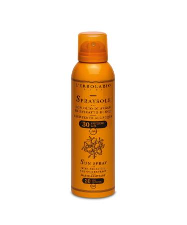 L'ERBOLARIO SPRAYSOLE olio spray 150ml SPF30 con olio argan ed estratto di Goji
