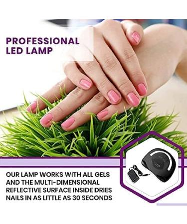 BELLANAILS Professional LED Gel Nail Lamp | 3X Faster Than UV Lamp | 120W, 4 Presets | Home & Salon Use - Buy Online on SooperMarket.com