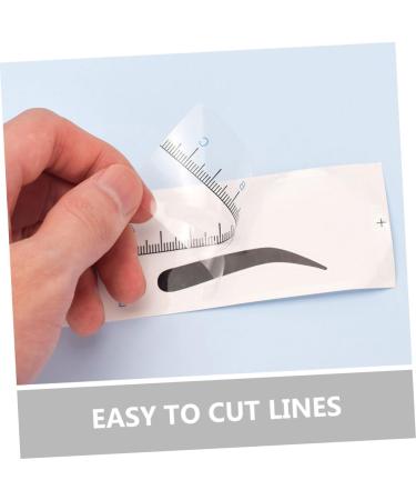HAPINARY 50pcs Eyebrow Positioning Ruler Eyebrow Template Eyebrow Measuring Tool Eyebrow Stencil Eyebrow Drawing Tool Eyebrow Positioning Tool Eyebrow Shaping Template Eyebrow Drawing Ruler 18.00X3.80X0.10CM Blue - Buy Online on SooperMarket.com