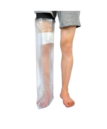 Jbnmvc Waterproof Cast Cover Leg Adult Full Leg Shower Protector Watertight Protection for Foot Ankle Knee Wound - Buy Online on SooperMarket.com