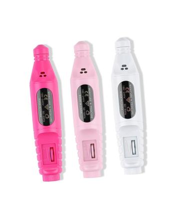 POPETPOP Professional Acrylic Gel Tool Acrylic Nails Tools Electric Nail File Manicure Polishing Tools Portable Nail Drill Professional Nail Drill Machine Manicure Tool Polisher White Major 13.8*2.8cm White