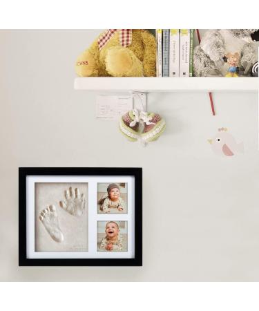 Co Little Baby Handprint & Footprint Kit with Date & Name Stamp | Clay Hand Print Picture Frame for Newborn | Best New Mom Gift | Foot Impression Photo Keepsake | White Feet Imprint Mold - Buy Online on SooperMarket.com