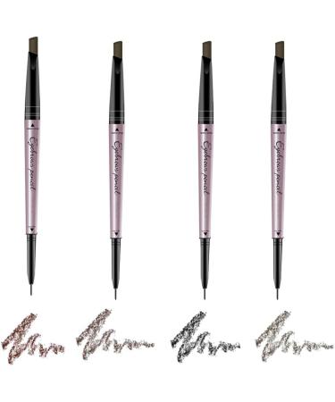 miduoidn Smudge-Proof Eyebrow Pencil Handheld Dual Head Sweatproof Eye Brow Filling Pen Women Party Cosmetics Birthday Gifts Khaki - Buy Online on SooperMarket.com