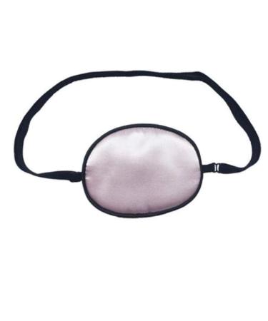 Adult/Child Breathable Adjustable Strabismus Silk Eye Patch Pad Amblyopia Corrected Single Eye Mask for Lazy Eye(Pink)