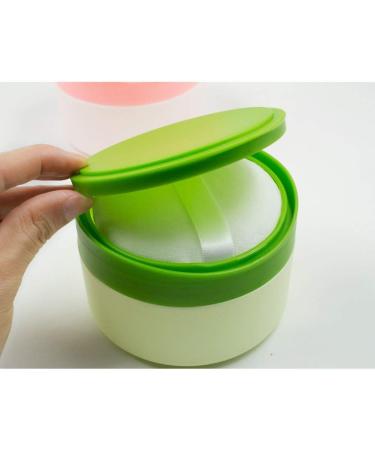 Travel-Friendly Baby Powder Container - Refillable Plastic Bath Powder Tank with Sieve - Portable Talcum Powder for Home & Travel (Green) - Buy Online on SooperMarket.com