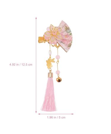 FRCOLOR 2Pcs Japanese Tassel Kimono Flower Hairpins - Traditional Duckbill Hair Barrettes for Women & Girls - Buy Online on SooperMarket.com