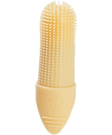 JISADER Pet Oral Care Finger Brush for Dogs and Cats - Gentle Tool Yellow - Buy Online on SooperMarket.com