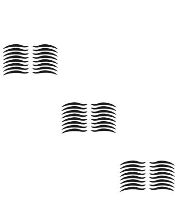 WOONEKY 240 Pairs Eye Make-up Stickers Temporary Eye Liner Eyeliner and Eyelash Stickers Adesivo Black