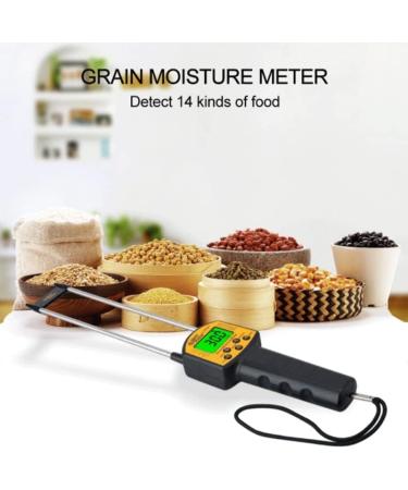 Grain Moistures Meter Digital Moistures Meter Smart Sensor Use for Corn Wheat Rice Bean Wheat Flour Fodder Rapeseed Seed - Buy Online on SooperMarket.com