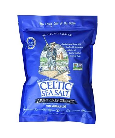 Light Grey Celtic Sea Salt 5 Pound Resealable Bag  Additive-Free, Delicious Sea Salt, Perfect for Cooking, Baking and More - Gluten-Free, Non-GMO Verified, Kosher and Paleo-Friendly 5 Pound (Pack of 1) Bag Sea Salt
