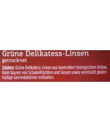 Buy Davert Organic Green Delicatessen Lentils - Pack of 2 (2 x 500g) | International Shipping - Buy Online on SooperMarket.com