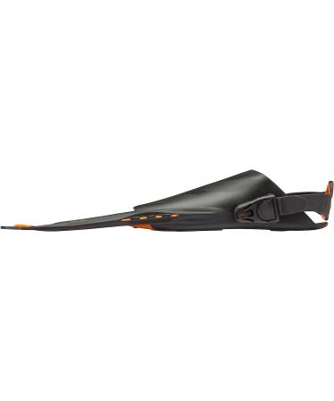 Cressi Adult Short Adjustable Swim Fins | UltraResistant Buckles | Ideal for Travel | Bonete | Designed in Italy | L/XL | US Man 9-13 | US Lady 10-14 | EU 42-47 | Black/Orange - Buy Online on SooperMarket.com