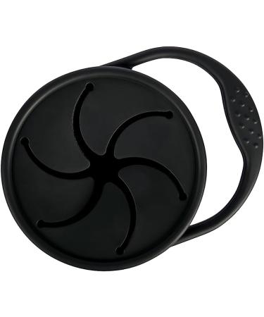 Baby Boosa Surprise Snack Pot - Dentist-Developed No-Spill Cup for On-The-Go Snacking - Collapsible & Soft Finger Food Container - Explore Healthy Treats with Easy Access - BLW Milano Black - Buy Online on SooperMarket.com