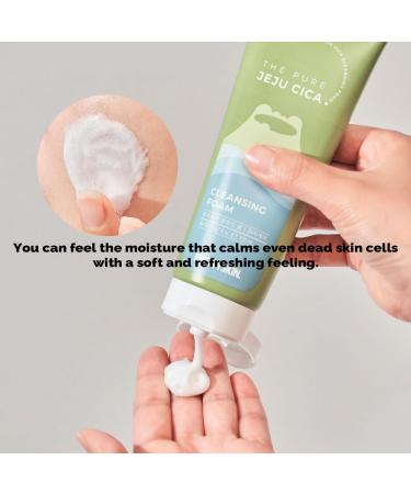 Buy PS.PRETTYSKIN Pure Jeju Cica Centella Asiatica Cleansing Foam 150ml - Gentle Cleanser for All Skin Types | International Shipping Available - Buy Online on SooperMarket.com