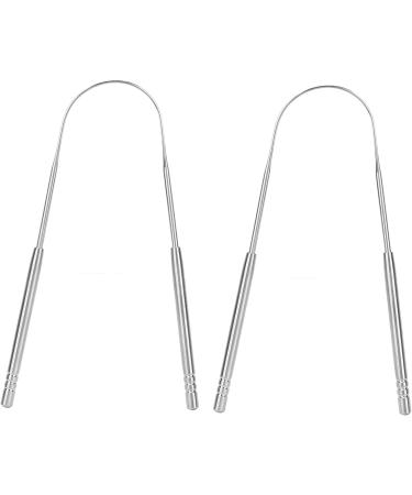 Hiraith U-Shaped Stainless Steel Tongue Scraper | Bad Breath Removal & Oral Health Protection - Buy Online on SooperMarket.com