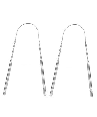 Stainless Steel Tongue Scraper U Shaped Tung Scraper for Bad Breath Oral Health Protection Tongue Cleaner