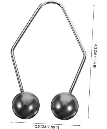 BELLIFFY 1 Pair Dimple Trainer Cheeks Clip Dimples Trainer for Cheeks Metal Dimples Exerciser Facial Tool Face Dimples Exerciser Dimples Maker for Face Cheeks Face Exerciser Cheeks Balls 4.30X2.50X0.80CM Black - Buy Online on SooperMarket.com