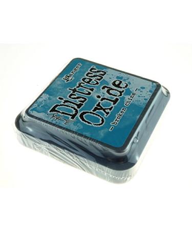 Ranger Distress Oxide Ink Pad - Broken China (Blue) | 7.5 x 7.5 x 1.9 cm | International Shipping Available - Buy Online on SooperMarket.com