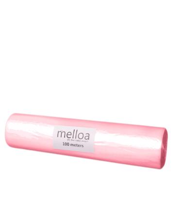 Melloa refill film for diaper pail compatible with Tommy Tipee: Sangenic Tec Simplee Twist & Click for refill cassettes (rose 100m) 100 pieces (1 Pack) without paper tube pink