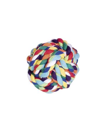 Nobby Rope Toy Ball colorful 7.5 cm 120 g 1 piece multicolored 7.5 cm