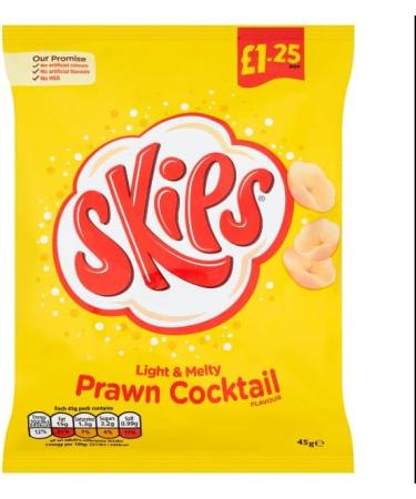 Skips Prawn Cocktail Flavour Case of 16x45g - Buy Online on SooperMarket.com