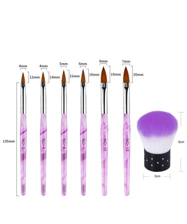 Buy Ebanku 14 PCs Professional Nail Brush Set for Gel & Acrylic Nail Art - International Shipping Available - Buy Online on SooperMarket.com