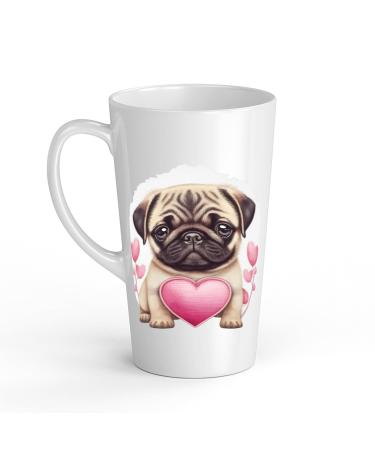 White Ceramic Baby Carlin Mug - Large 483 ml Perfect for Hot Chocolate or Milk Fun and Easy to Use