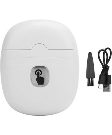 Automatic Nail Trimmer Electric Automatic Nail Clipper with Light Fingernail Cutter Nail Scraps Storage Rechargeable Safety Fingernail Trimmer for Kids Seniors Adult (White) - Buy Online on SooperMarket.com