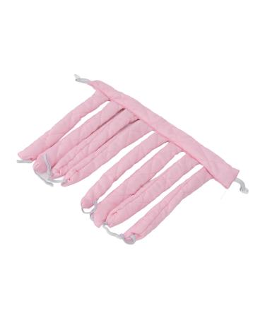 Canne friser sans chaleur bigoudis de couchage coton friser portable pendant la nuit pour cheveux longs mouill s pink