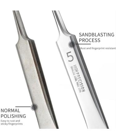 Professional Ultra-fine No. 5 Acne Blackhead Removal Deep Pimples Tool Beauty Face J4E8 Skin Tweezers Ne Clip Cleaner Salon Care Bend Clamp - Buy Online on SooperMarket.com