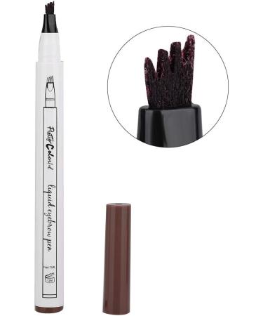 Liquid Eyebrow Pencil Eyebrow Pencil Four Forks Long Lasting Liquid Eyebrow Pen Waterproof Pencil (1# dark brown mocha color) - Buy Online on SooperMarket.com